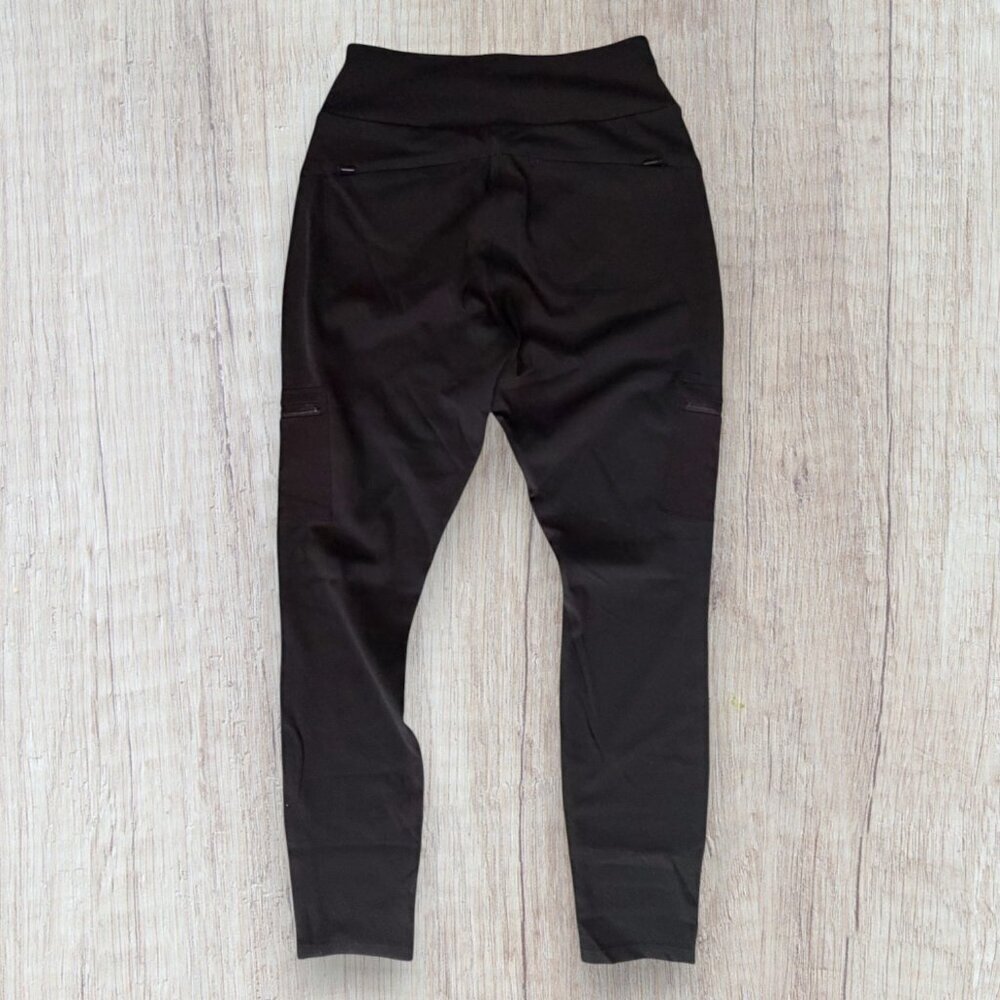 ATHLETA Headlands Hybrid Cargo Pants Black Stretch Travel Size 4 - Picture 3 of 5